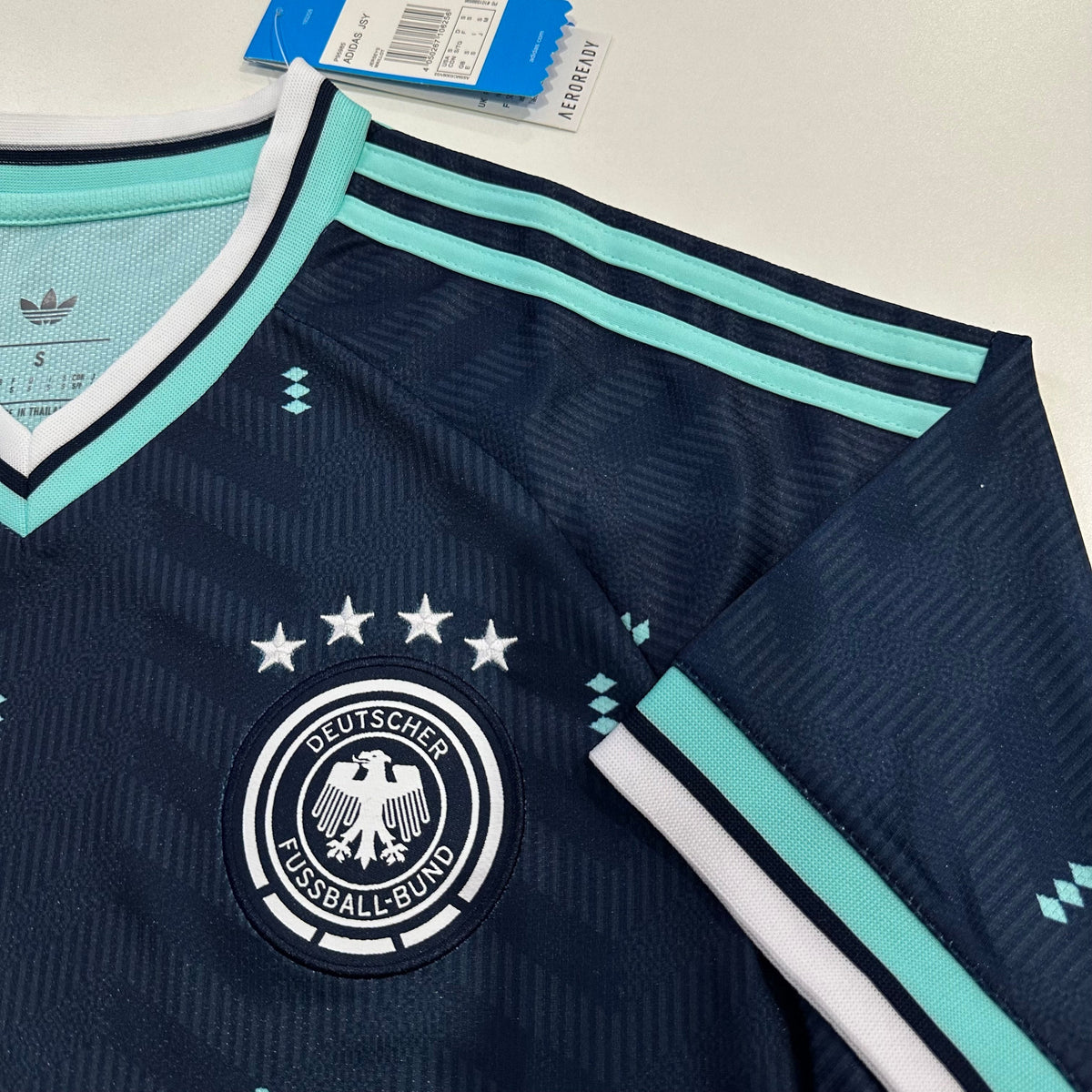 Germany Retro Navy Jersey – Four-Star Heritage Edition
