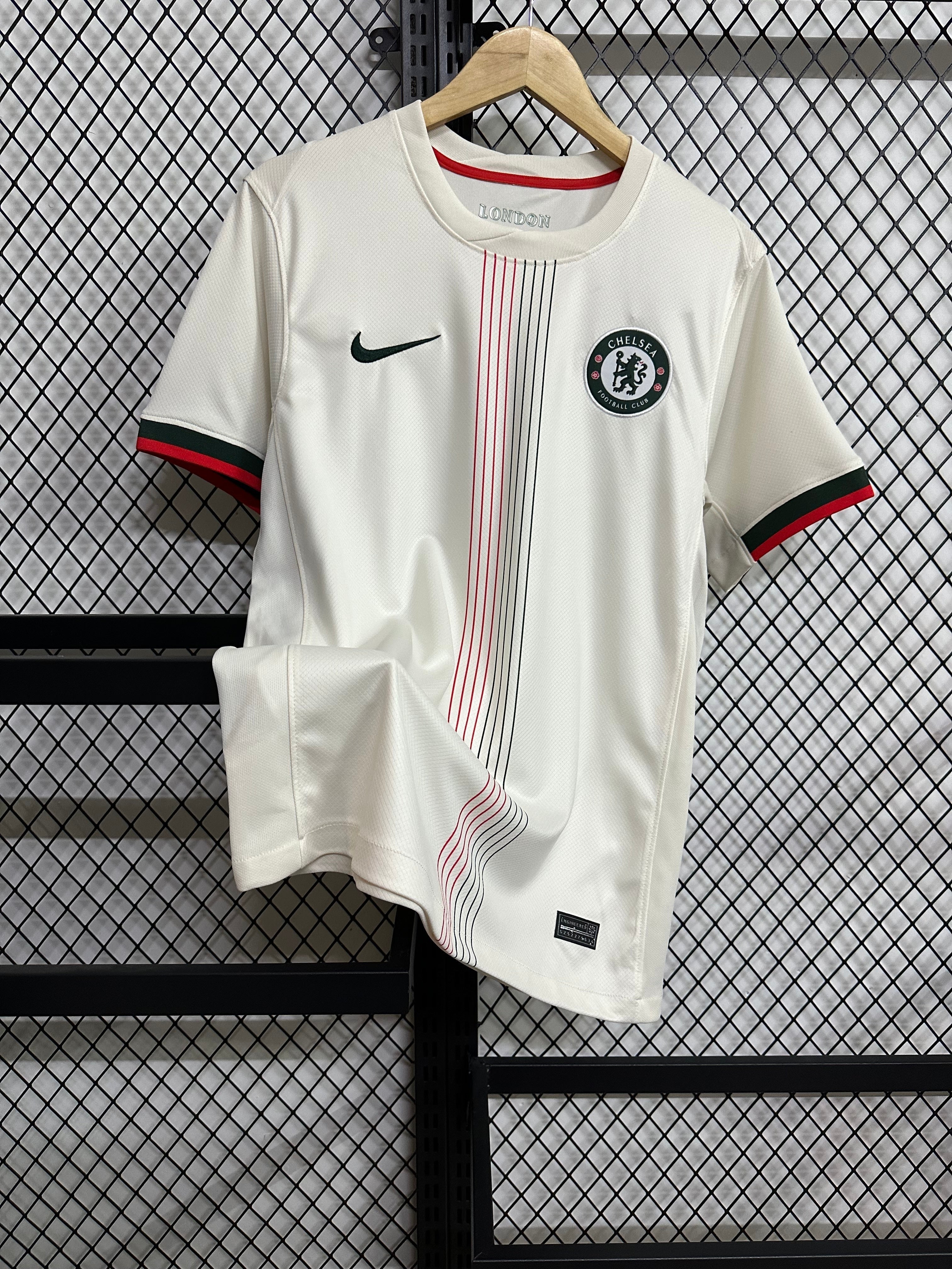 Chelsea Away Kit 2024/25 – White & Stripe Edition